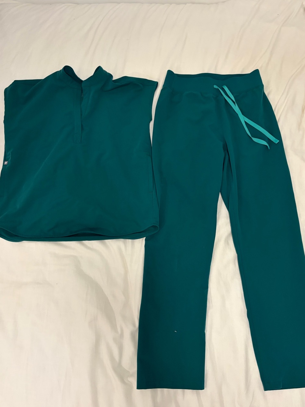 FIGS scrubs set Hunter Green